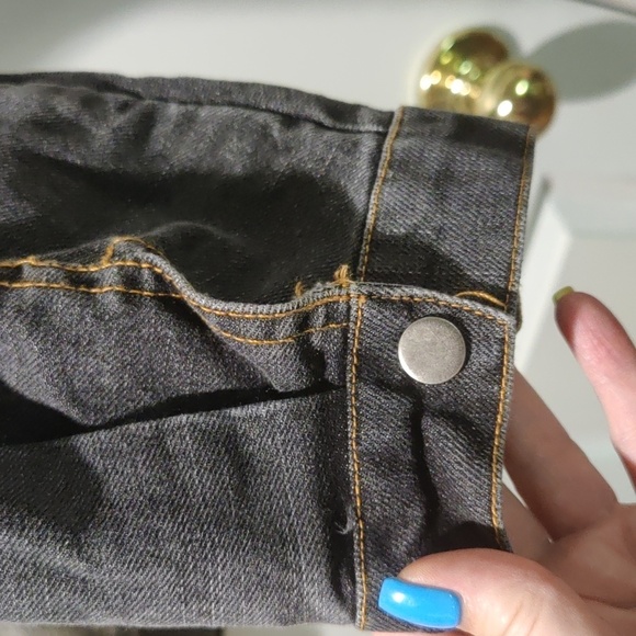 She + sky flannel and denim shacket - Picture 7 of 7